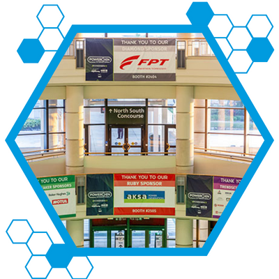 Sponsor Signage in HEX Frame